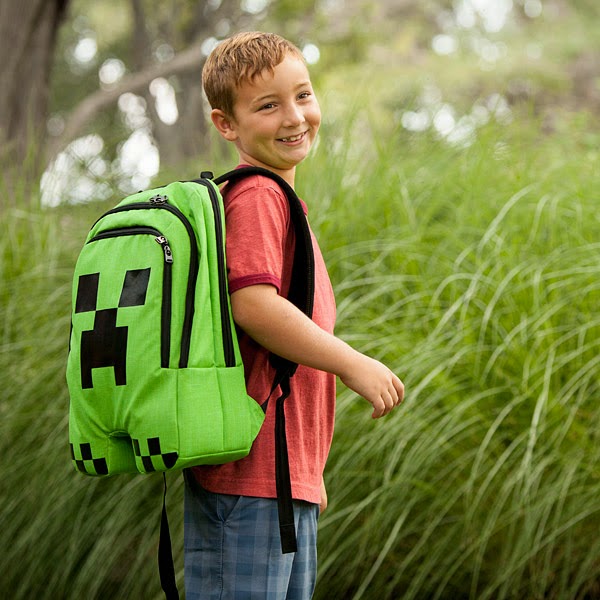 1. Minecraft Creeper Backpack