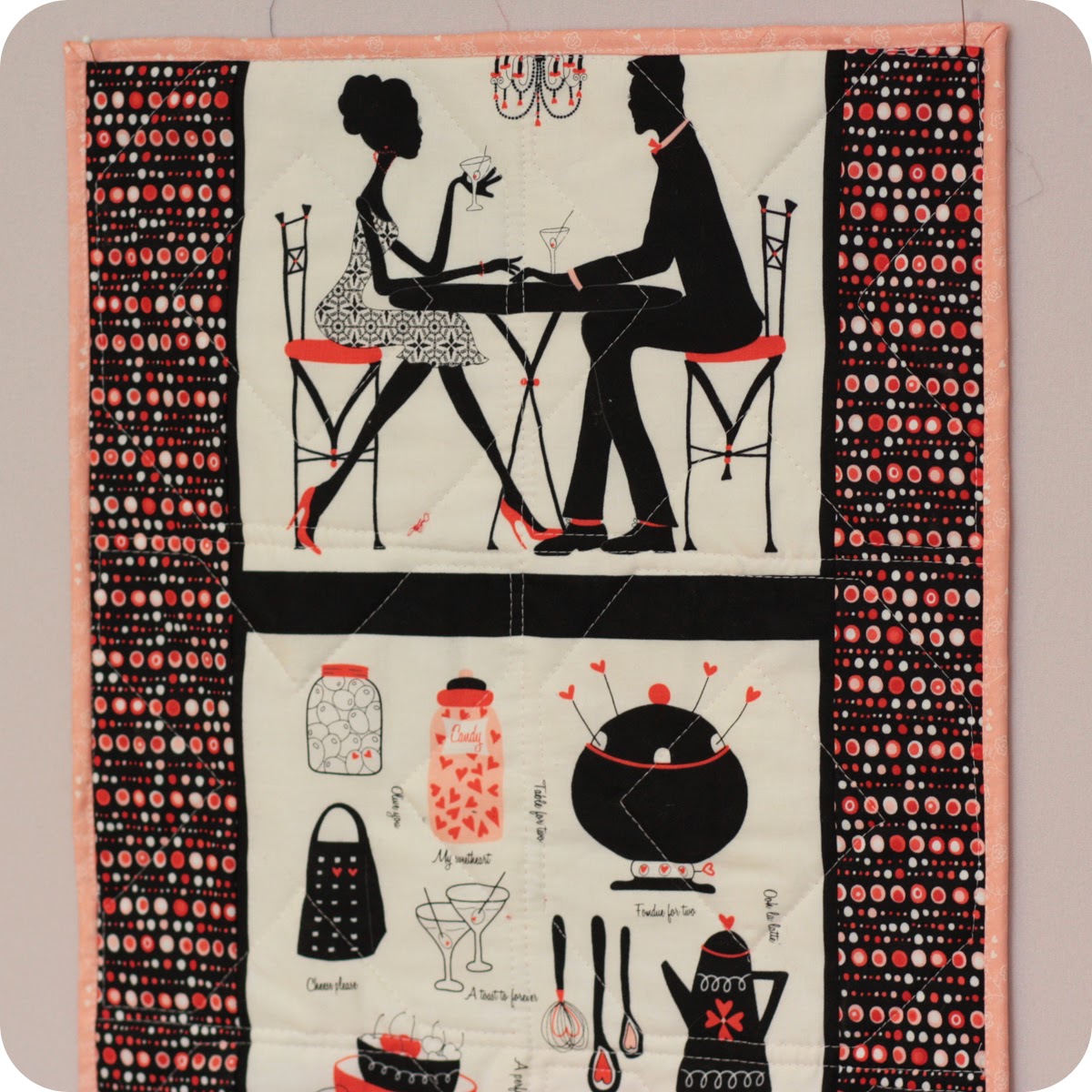 Kelly's Korner XO Table Runner and Mini Quilt