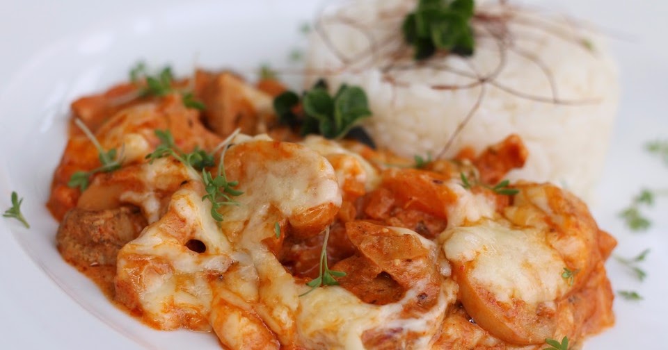 Gyros Spezial überbacken mit Paprika in Metaxasoße ~ Luckies