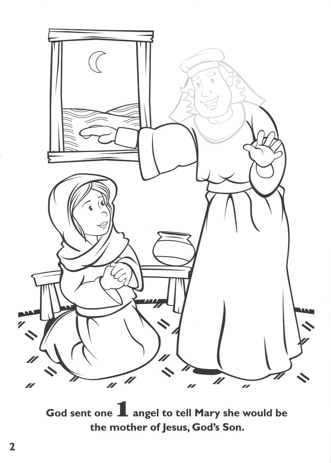 Sekolah Minggu Ceria Maria dan Yusuf bertemu Malaikat Gabriel