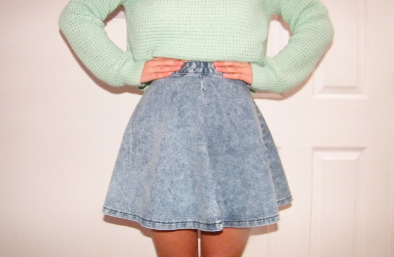 Topshop Denim Circle Skirt Topshop Denim Circle Skirt