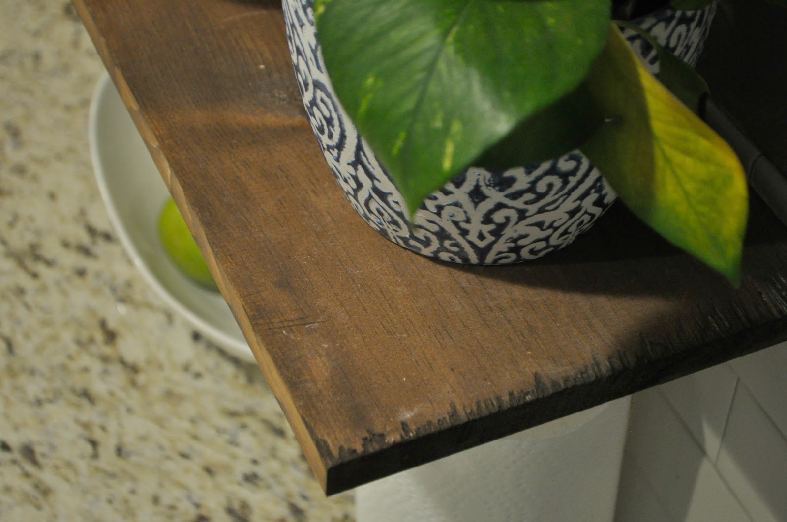 Quick and Easy DIY Wood Stained Shelves for the Kitchen Live Pretty