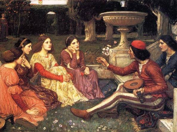 John William Waterhouse (1849-1917), A Tale form the Decameron (1916, Lady Lever Art Gallery, Liverpool)