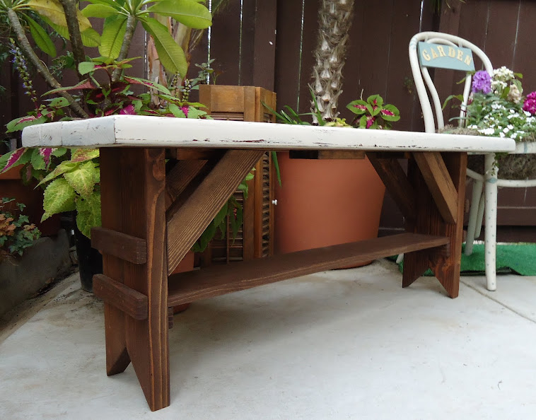 Vintage Style Farmhouse Bench - SOLD