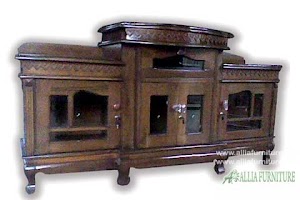 Meja bufet tv kayu jati model karimun 1 Meja bufet tv kayu jati model karimun 1