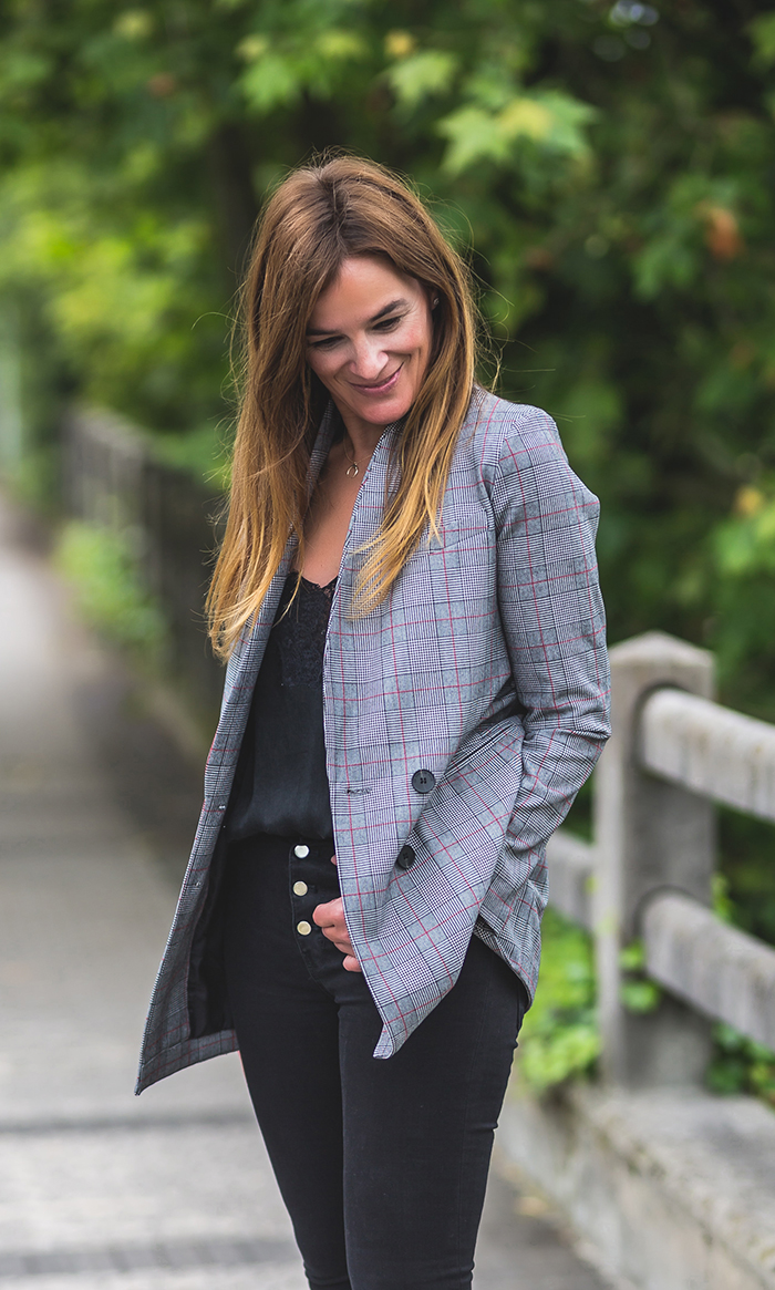 Cuadros,blazer,Total Look , estilo,StreetStyle, Personal Shopper ,Lucía Díez.