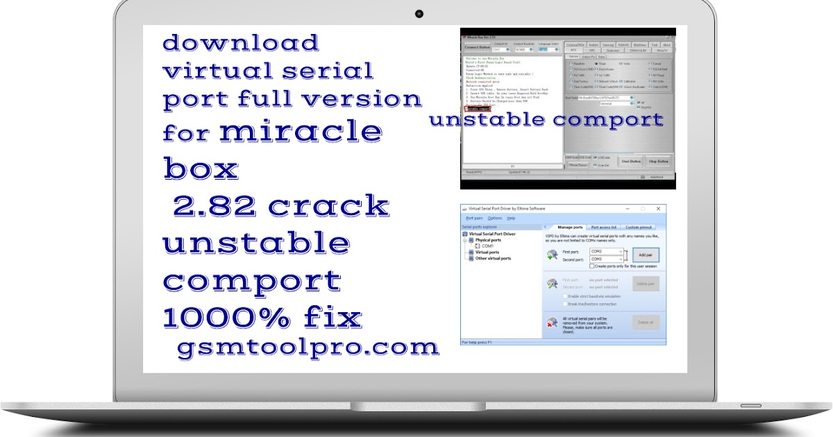 none su2serial port miracle box