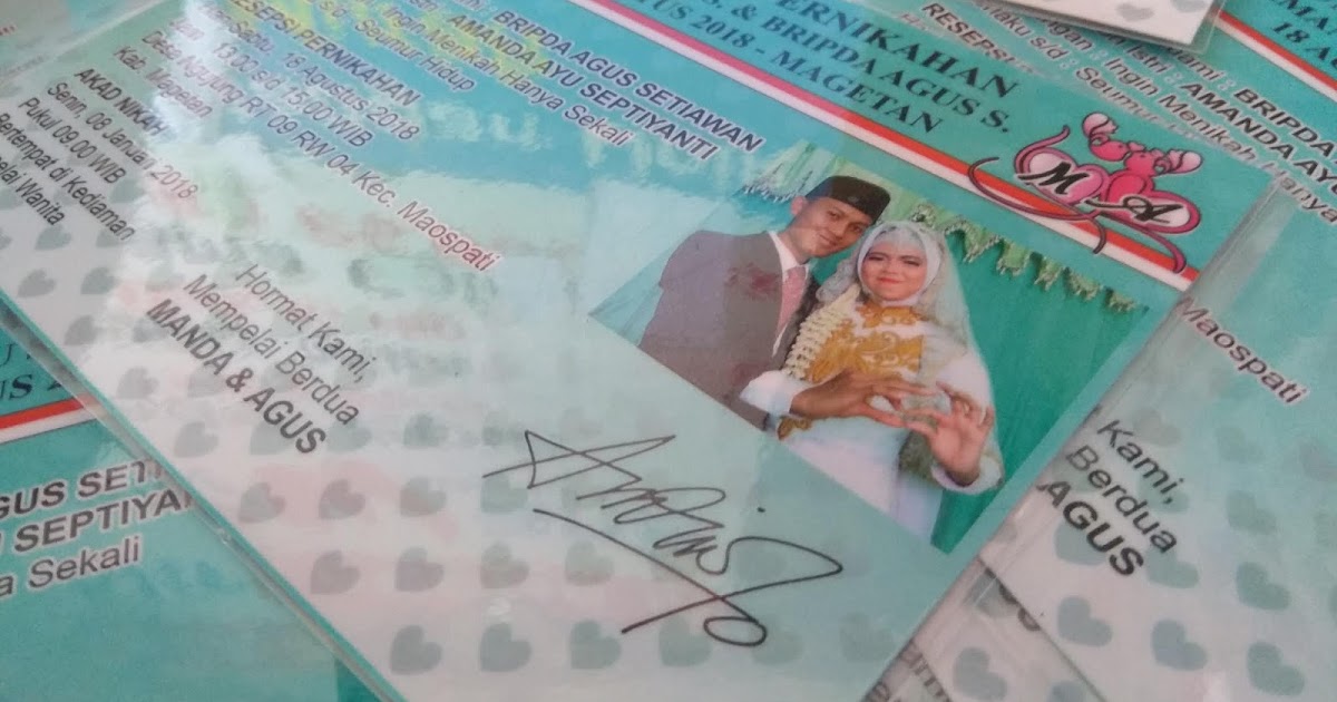 Nirwana Digital Print Undangan Nikah Model KTP (Kartu