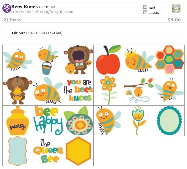 i love 2 cut paper: LD Freebie and Bees Knees collection