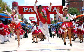 Antawaras en el carnaval de Oruro