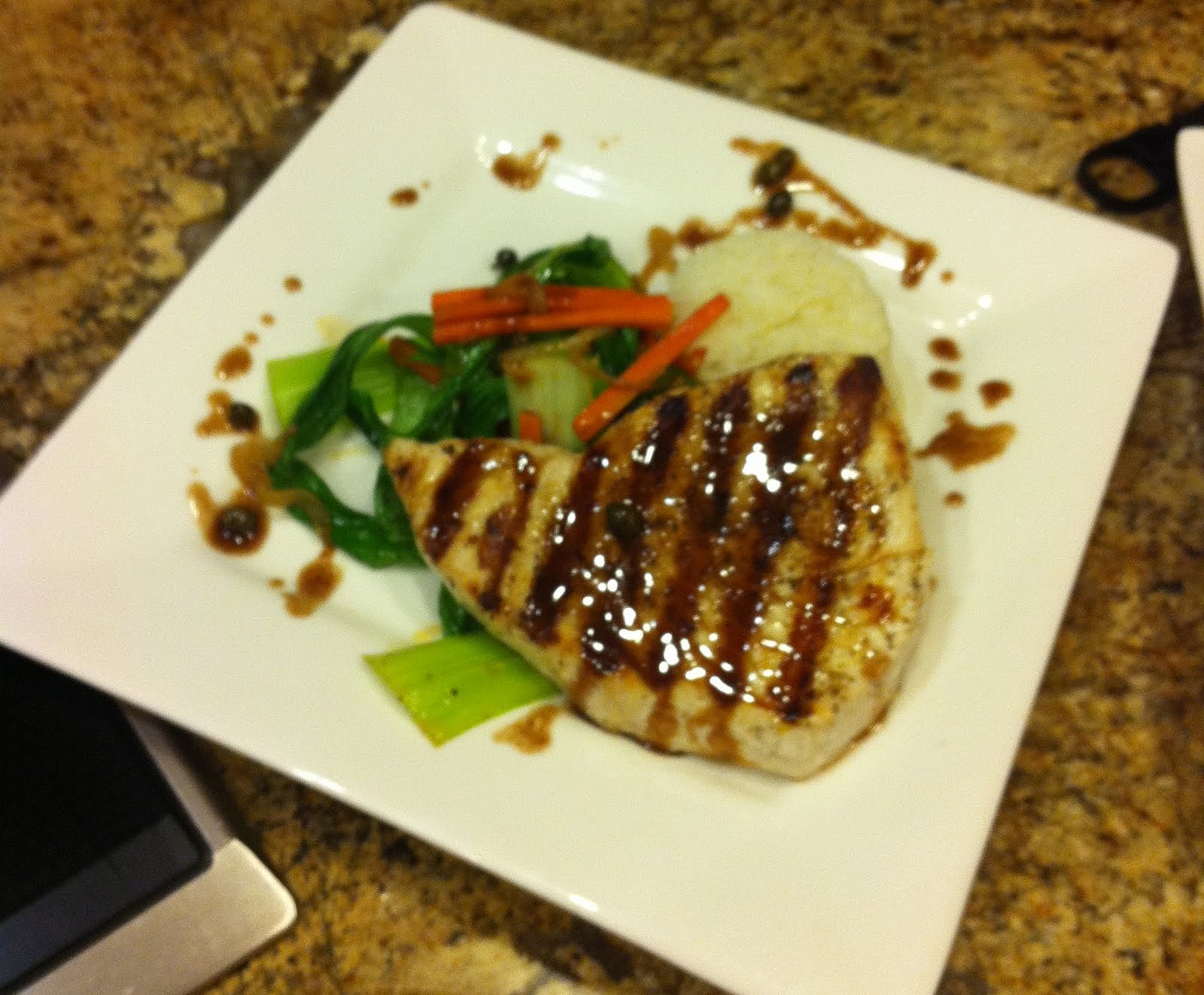 GREAT EATS HAWAII GRILLED MARLIN WITH BABY BOK CHOY