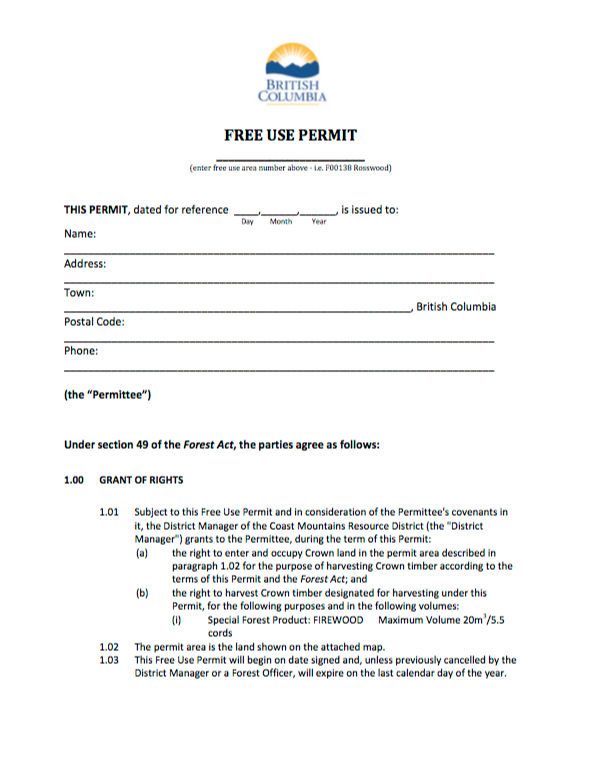 North Coast Review Province puts Crown Land firewood permits process