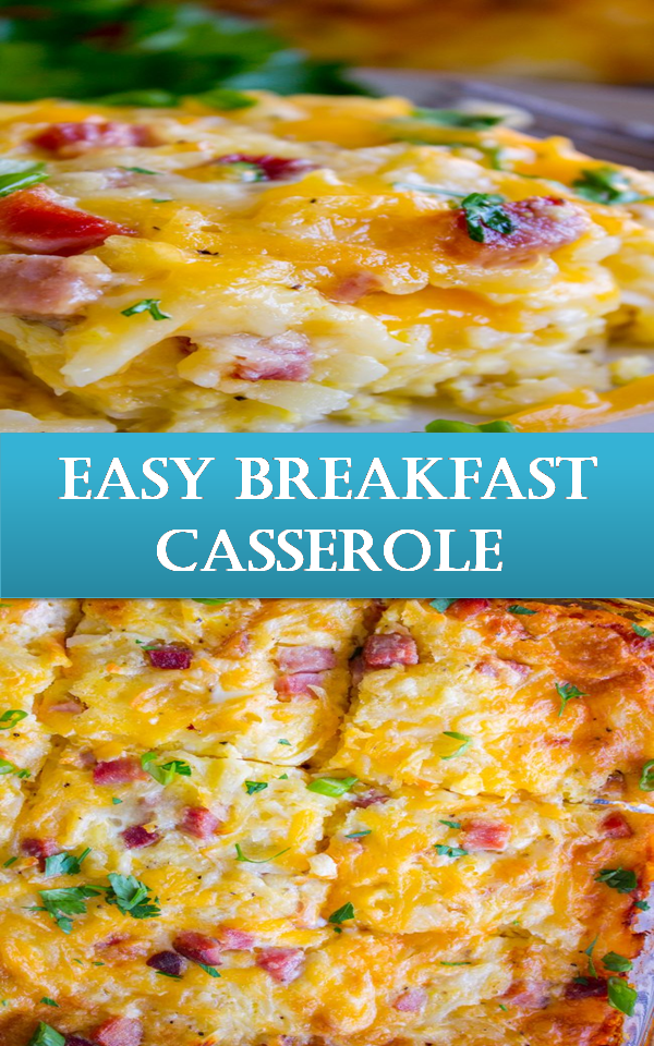 Easy Breakfast Casserole with Potatoes and Ham Dapur Mama