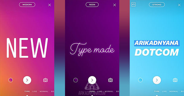 Cara Menggunakan Type Mode Instagram Stories Dengan Mudah