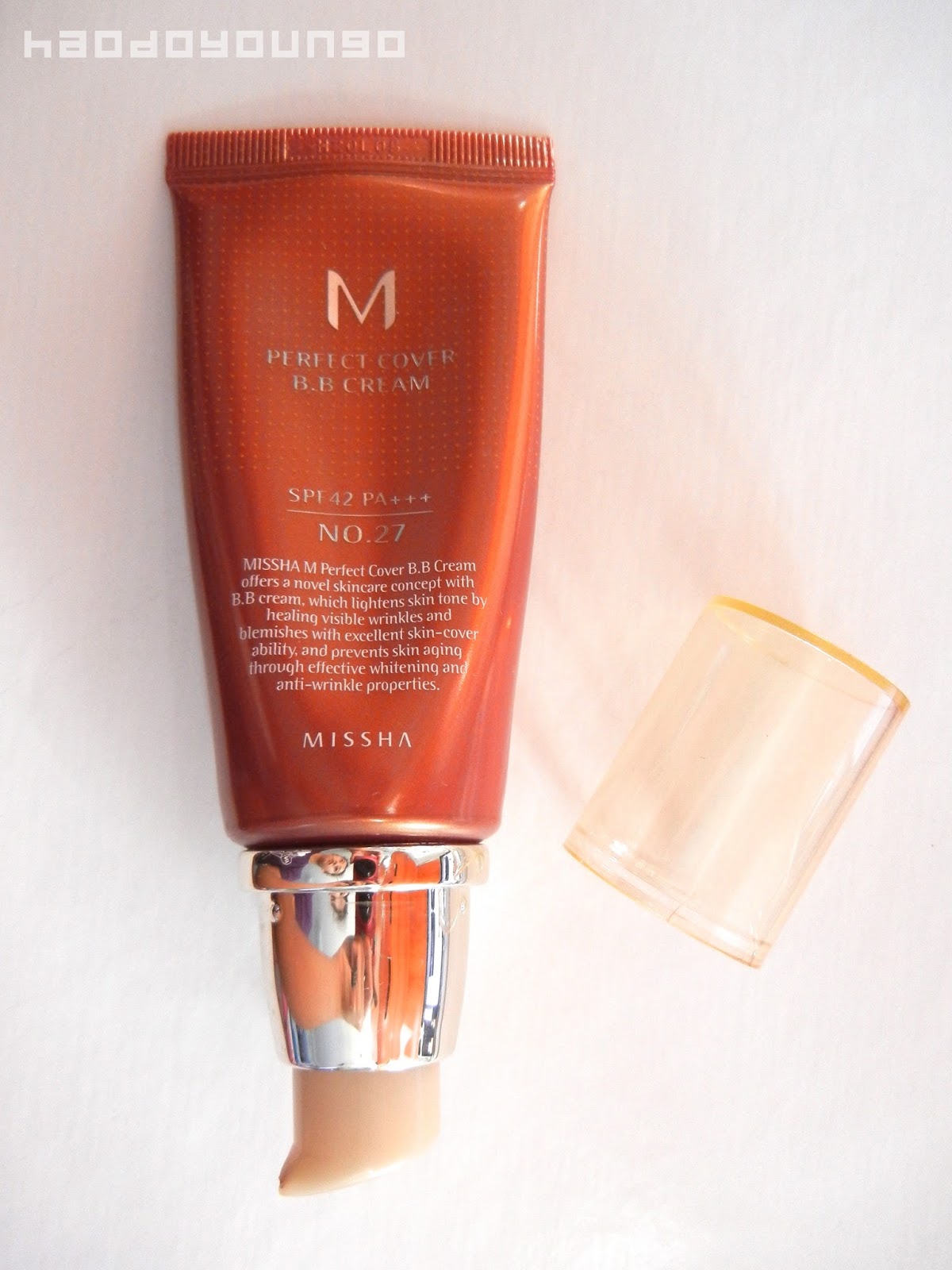 Review & Swatches Missha M Perfect Cover BB Cream SPF 42 PA+++ No. 27