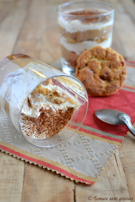 Tiramisu à la compote de coings et sablés caramel