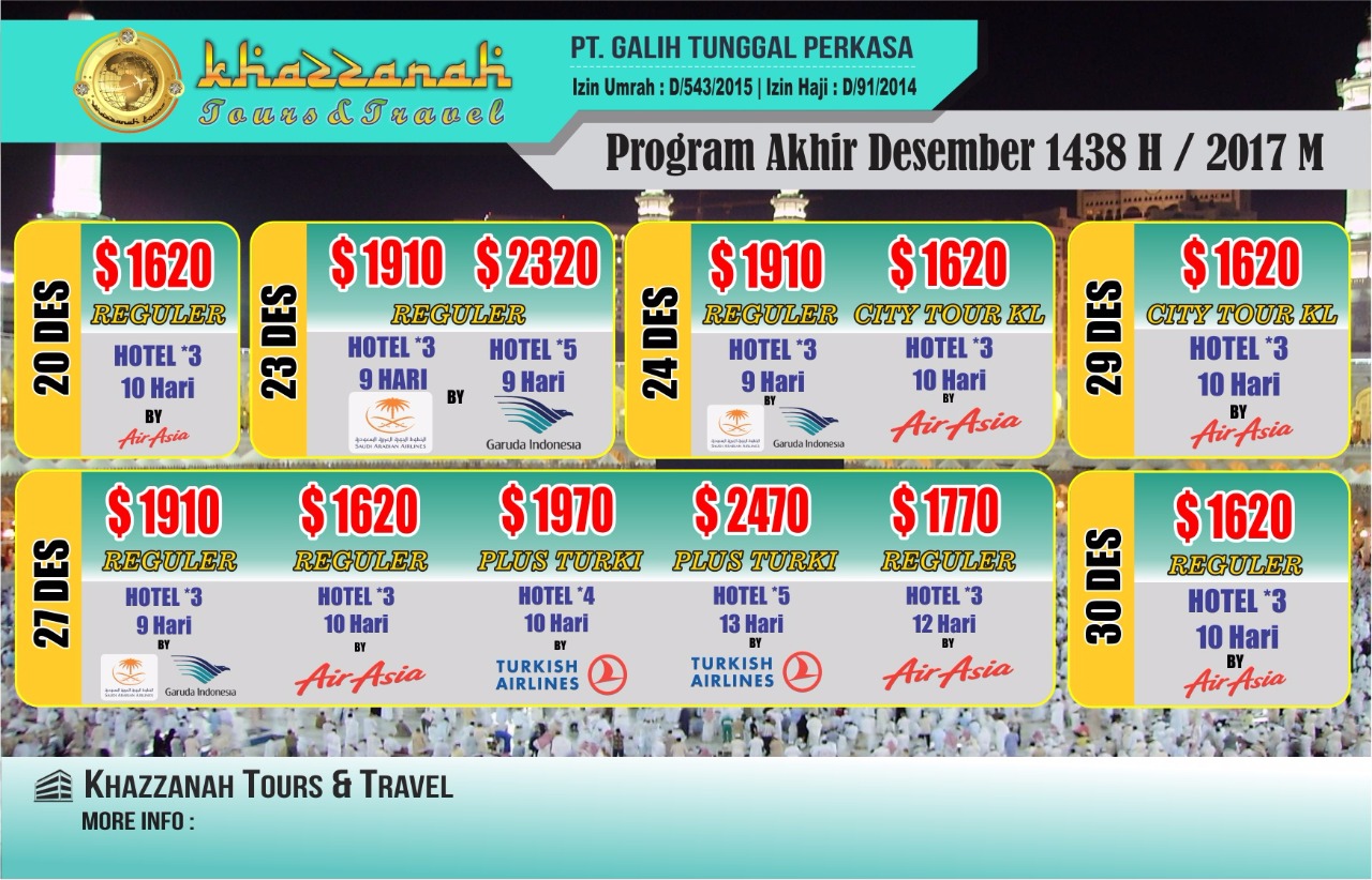Khazzanah Tour Indonesia Travel Umrah Khazzanah Tour Indonesia Travel Umrah Promo dan Haji Plus