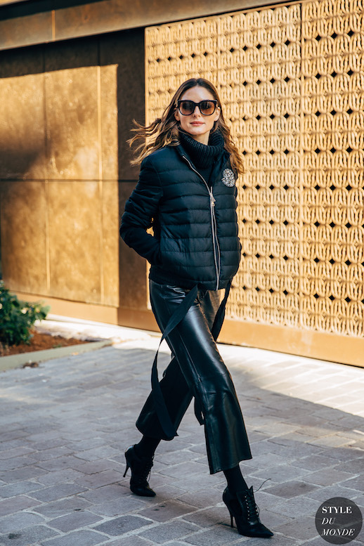 A Street Style Way to Wear a Puffer Coat
