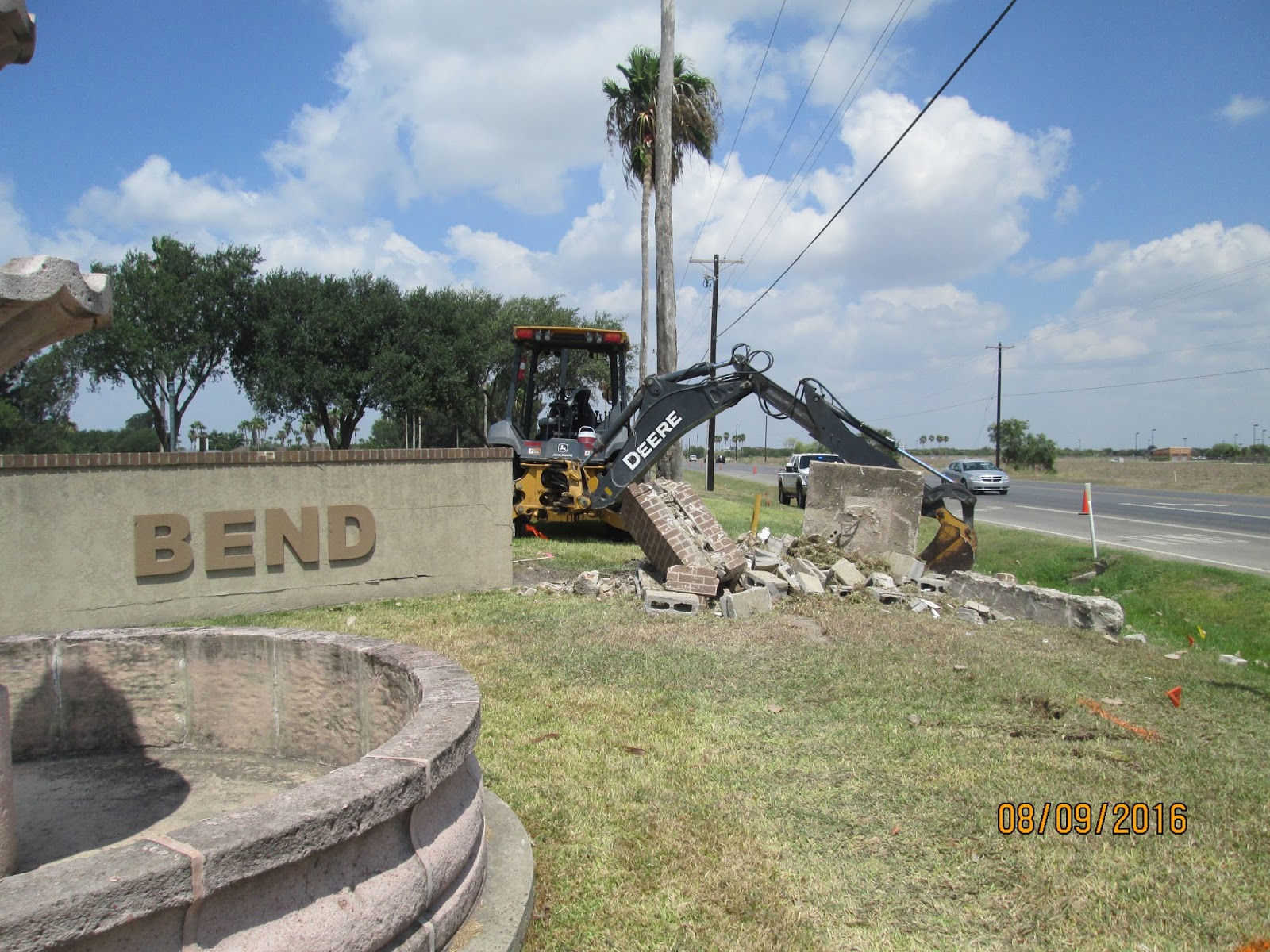 Rio Bravo Subdivision POA Removing the gate concrete walls