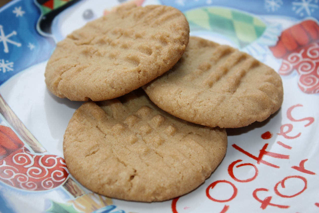 pass the peas, please grandma's peanut butter cookies