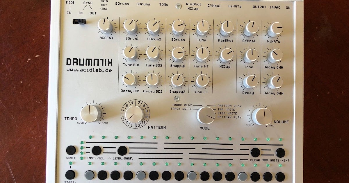 MATRIXSYNTH Acidlab Drumatix Analog Drum Machine Synth TR606 Clone