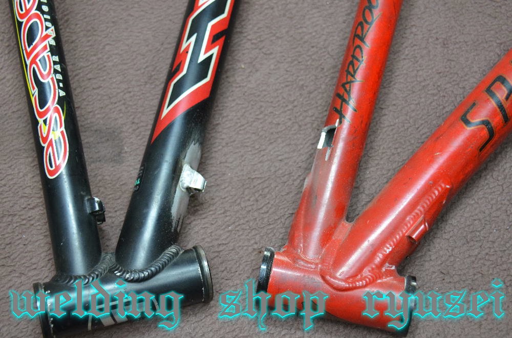 WELDING SHOP RYUSEI †溶接：修理†～Bicycle frame：Cable holder：Transplant