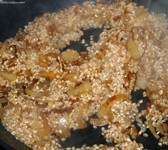 Arroz y cebolla al fuego HortoGourmet