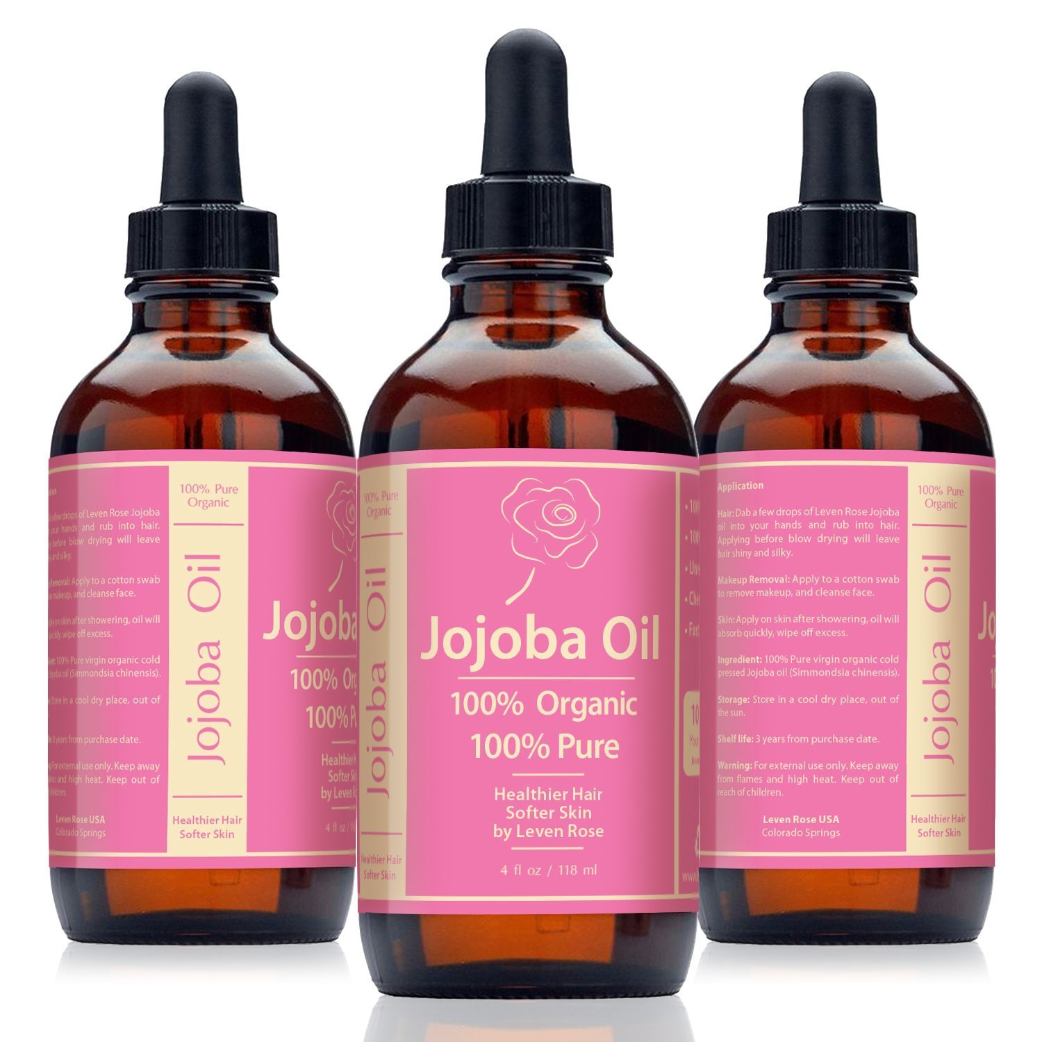 CELTICLADY'S REVIEWS Leven Rose Jojoba Oil, Organic 100 Pure Cold