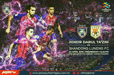 Live Streaming JDT vs Shandong Luneng AFC Champion League 24.4.2019 Live Streaming JDT vs Shandong Luneng AFC Champion League 24.4.2019
