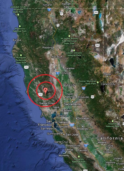 Earthquake california cobb