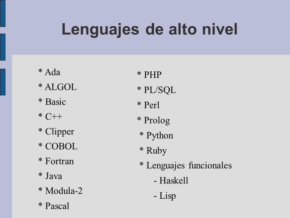 PROGRAMACION: CLASIFICACION DE LENGUAJES DE PROGRAMACIÓN