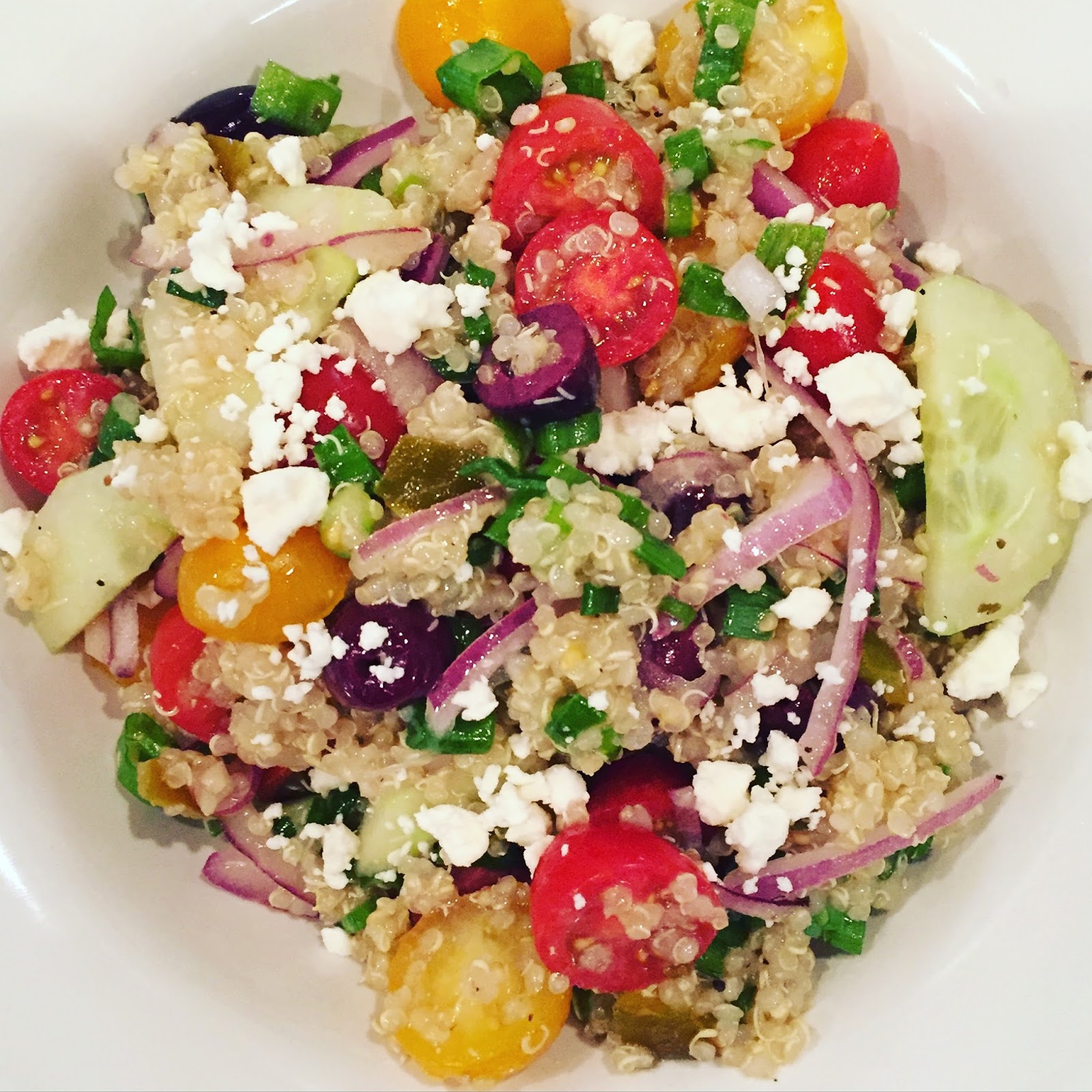 Lindsey Lately Greek Quinoa Salad