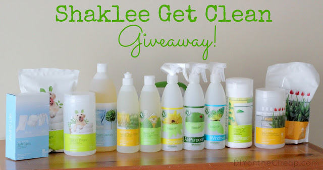 Shaklee Get Clean Giveaway via DIYontheCheap.com!