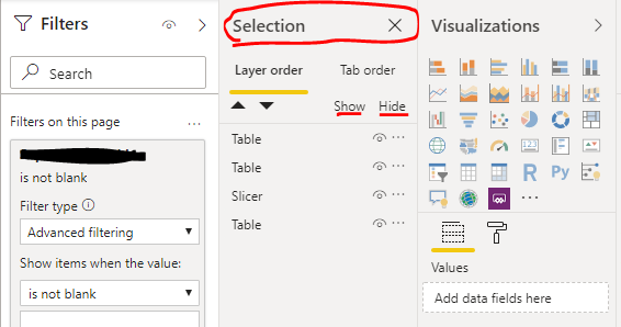 How To Hide Or Show Power BI Visuals In Power BI Desktop