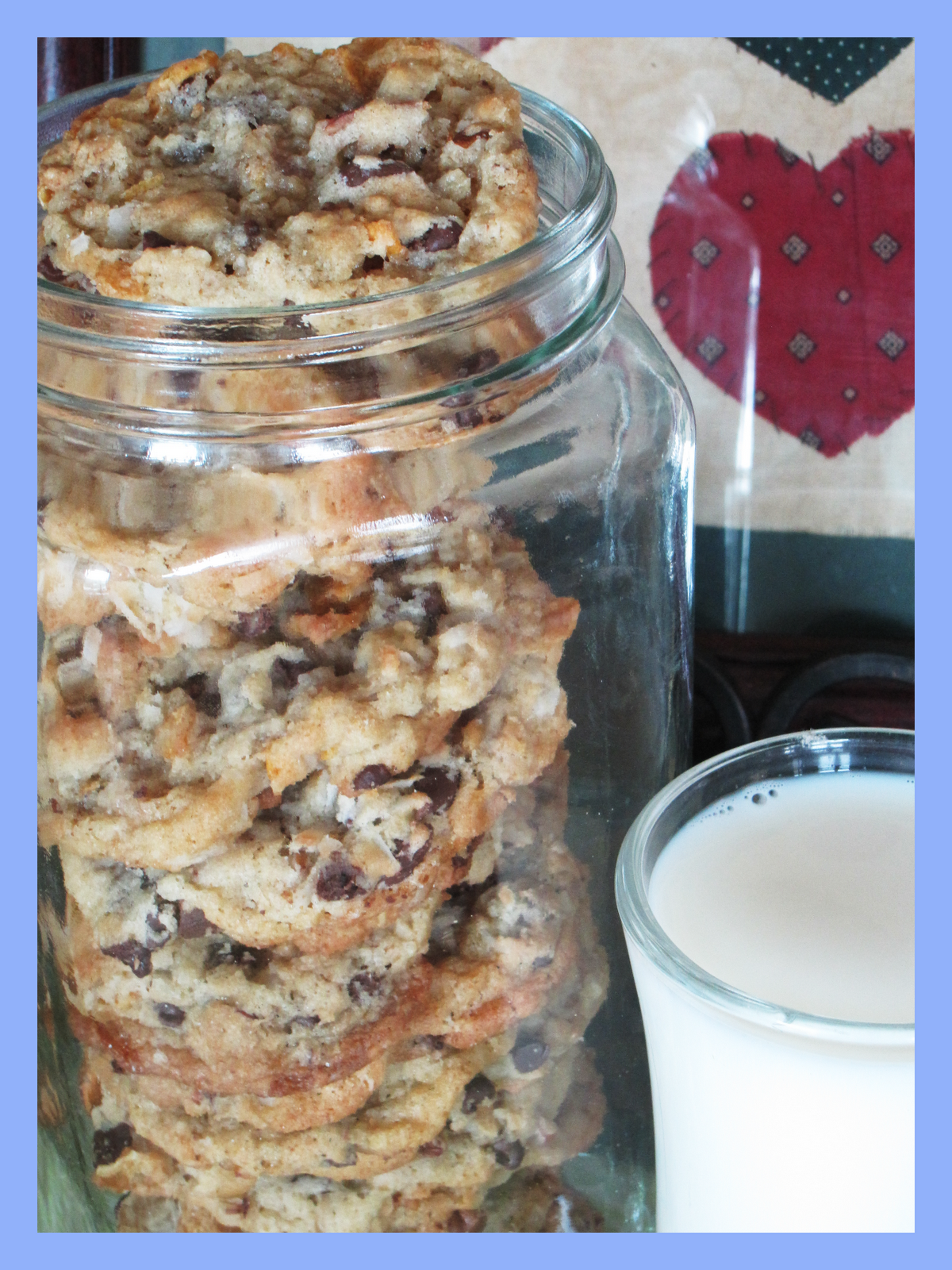 Corn Flake Chocolate Chip Cookies Parties and Patterns