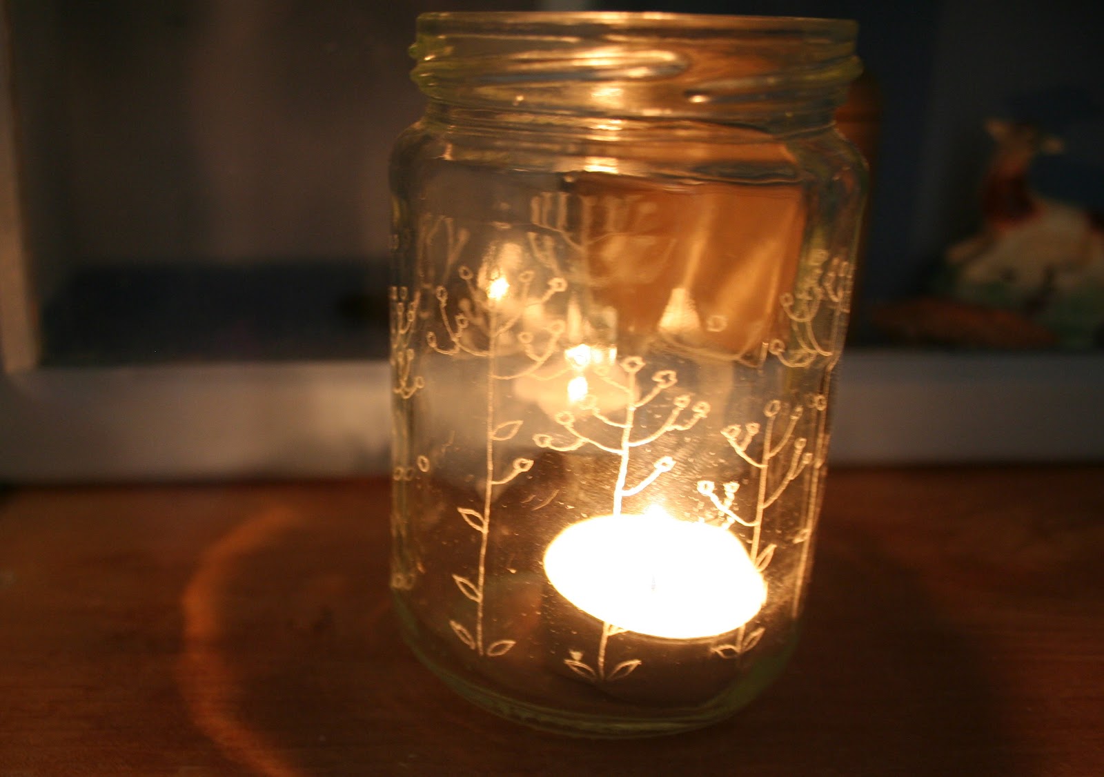 Jam jar tea lights