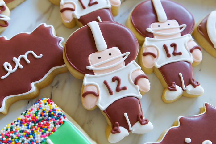 Texas A&M Aggies Football decorated cookies