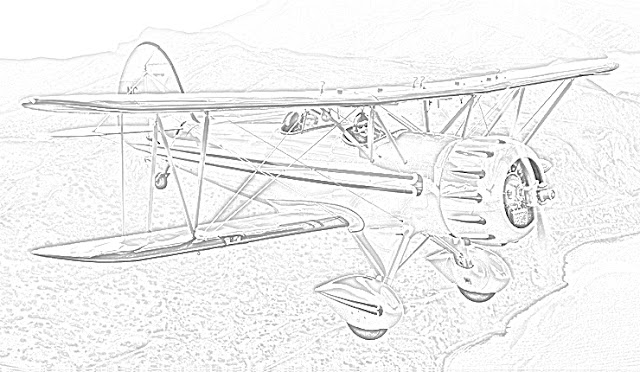 biplanes coloring pages coloring.filminspector.com Waco