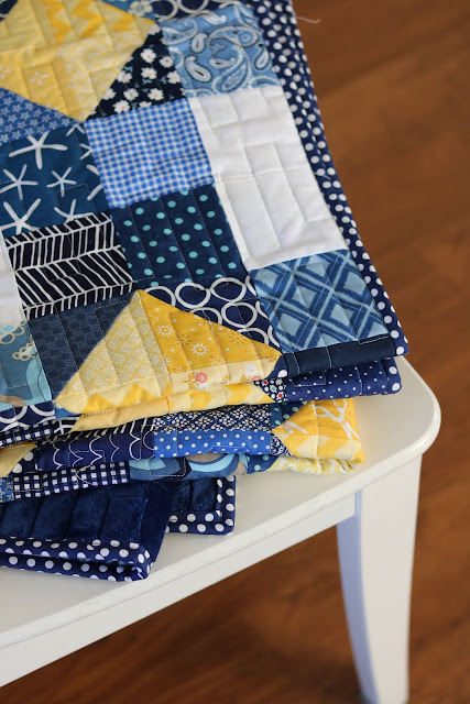 Scrappy Susannah quilt block tutorial from Andy at A Bright Corner