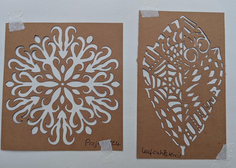 LinsArt Stencils, Clay and Gelli Prints