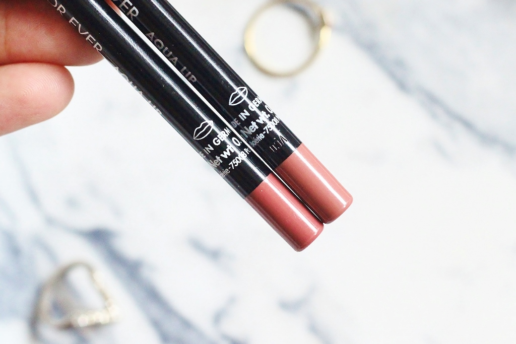 Make Up For Ever Aqua Lipliners in 2C rosewood and 3C review and swatch