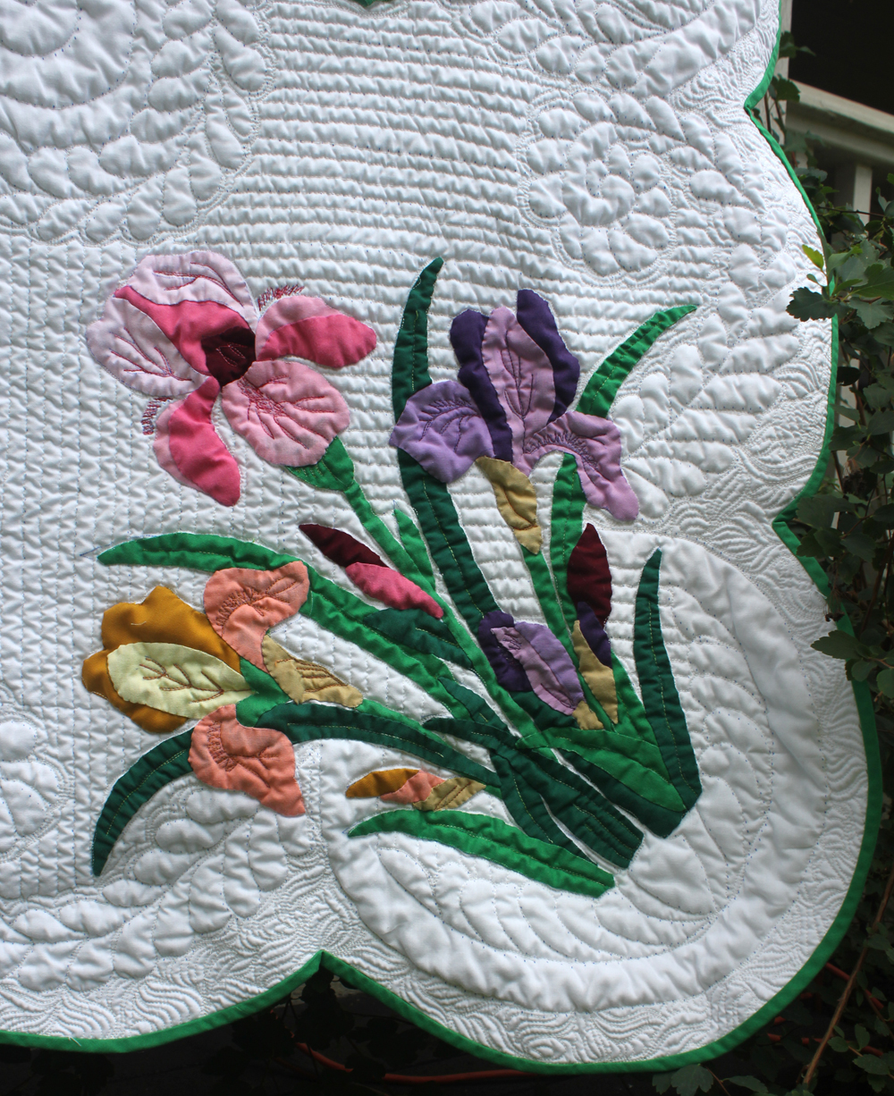 Stitchnquilt Iris Applique Quilt