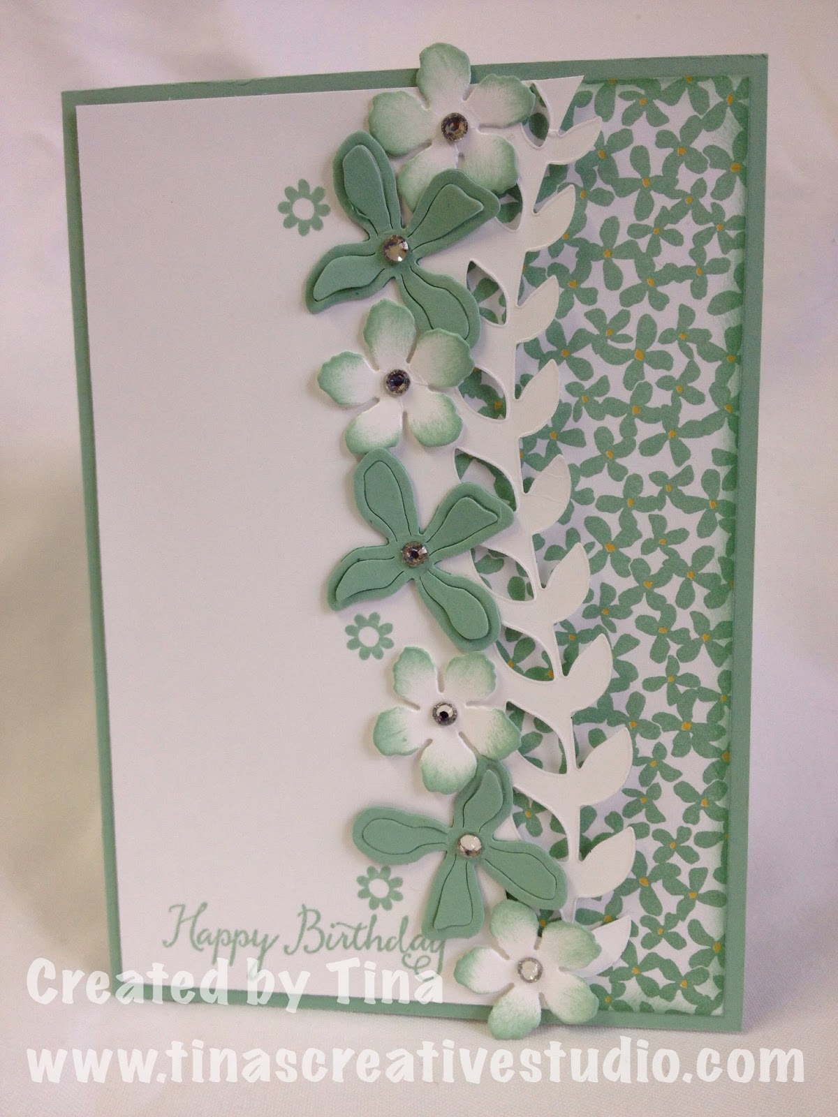 Tina's Creative Studio: Botanical Blooms Happy Birthday 