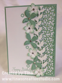 Botanical Blooms Happy Birthday card