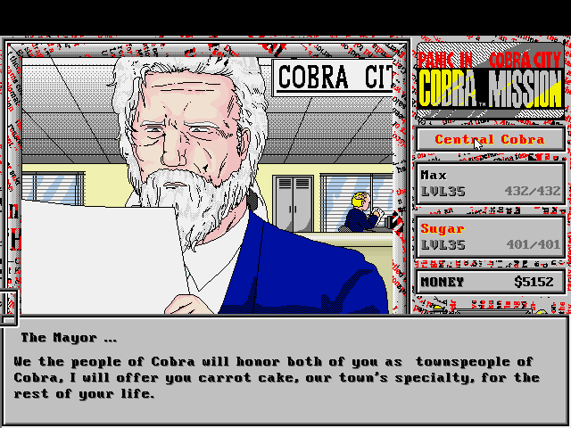 The CRPG Addict Game 308 Cobra Mission Panic in Cobra City (1992)