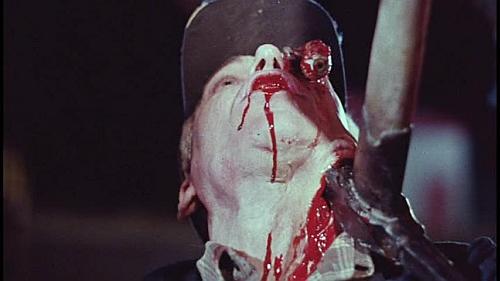My Bloody Valentine (1981) pickaxe through the eye socket
