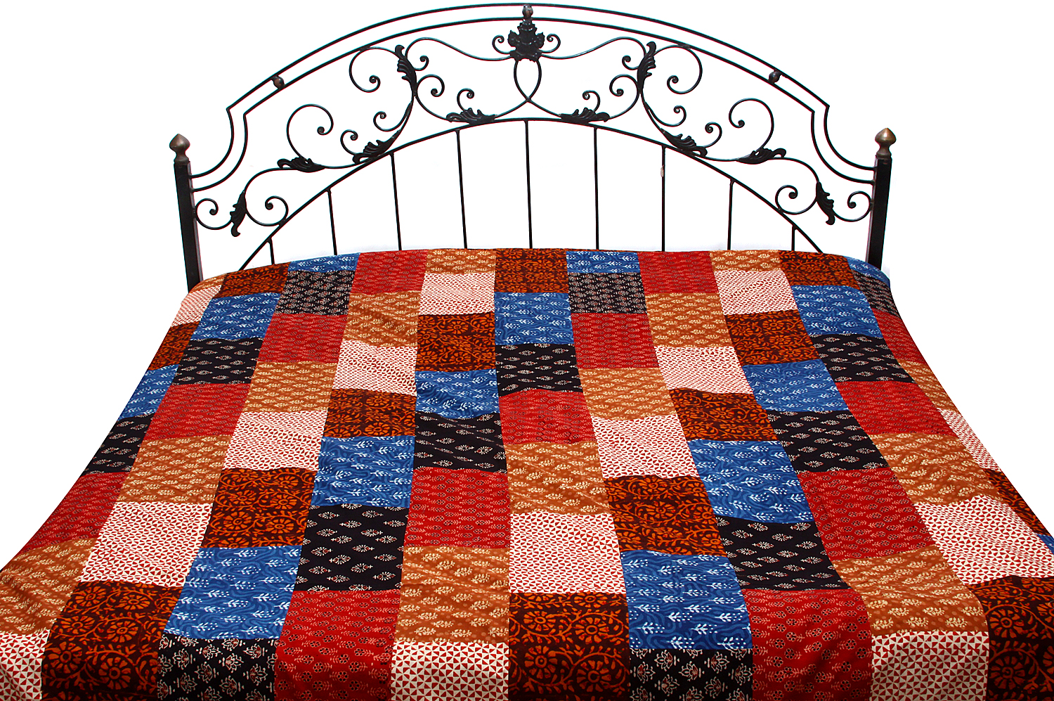 Handmade bedspreads Crewel work bedspreads Quilted bed spreads