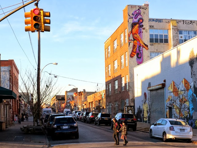 Australian Street Artist Reka Stops By New York City to paint in Bushwick and Queens - November 2013.