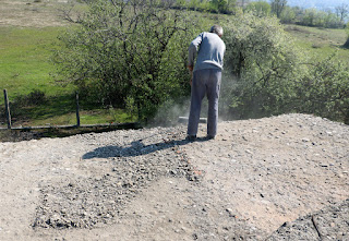 Sally sweeps the final section Sally sweeps the final section