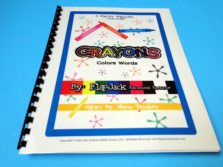Crayon Color Words MagnetMat Freebie - FlapJack